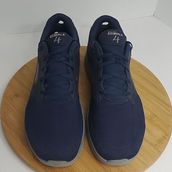 Skechers Go Walk 4  Mens Size 12 Shoes Blue and Grey Comfort Walking Sneakers main image 6